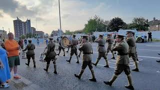 UVF Regimental Band at Somme memorial parade 1721 [upl. by Cira]