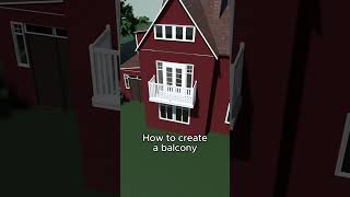 How to create a balcony in Planner 5D [upl. by Abrams]