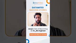 Anujs Data Science Career Success Story  aiengineer mlengineer datascientist [upl. by Ioves156]