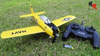 HobbyZone T28 Trojan S with SAFE  Maiden Flight [upl. by Ellienad]