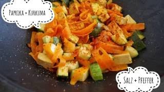 Vegane Gemüsepfanne mit Tofu [upl. by Sosanna]