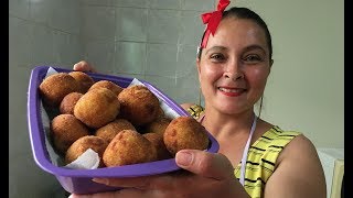 BOLINHO DE BATATA RECHEADO SIMPLES E FÁCIL [upl. by Trina]