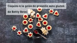 Coquins à la gelée de groseille sans gluten  recette de Betty Bossi avec Coop Free From [upl. by Arahc]