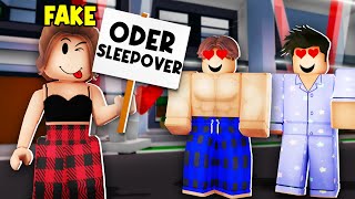 I Threw a FAKE SLEEPOVER To Catch ONLINE DATERS Brookhaven RP 🏡 [upl. by Nnairahs363]