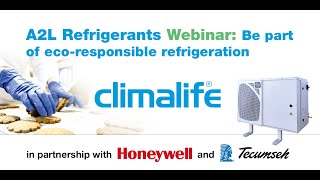 A2L Refrigerants Be part of eco responsible refrigeration replay webinar [upl. by Orferd]