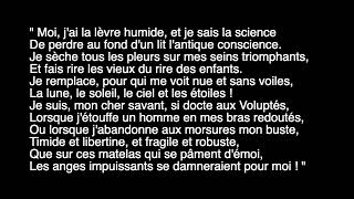 Les Métamorphoses du vampire  Baudelaire [upl. by Ellerd]