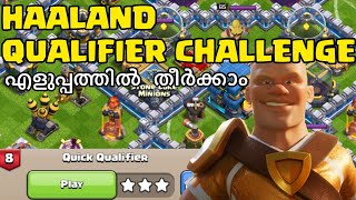 Quick Qualifier Challenge in one minute  Clash of Clans Malayalam [upl. by Rainwater]