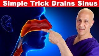 Simple Trick Drains Sinus in 1 Move  Created by Dr Mandell [upl. by Lednyc]