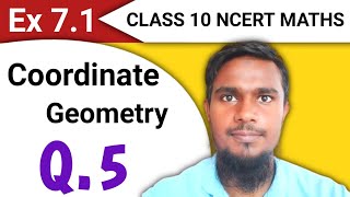 Coordinate geometry class 10  Ex71 q5  Chapter 7 ncert math mhkclasses [upl. by Alleram]