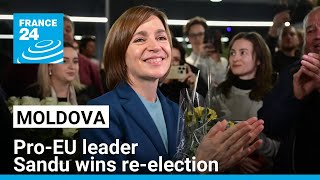 Moldova proEU leader Sandu wins reelection despite Russian meddling allegations • FRANCE 24 [upl. by Kalikow]