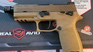 Sig P320 M18 upgrading Griffin Advanced Threaded Match ATM [upl. by Annil]