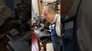 Howard prints some wood type for National Nonprofit Day August 17 [upl. by Kiyohara]