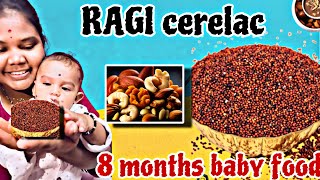 Ragi cerelac 8 months baby food Lillyliavlogs [upl. by Hgielrac]