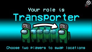 Using the Transporter Role to SOLVE the GAME  DumbDog Modded Among Us [upl. by Adianez]