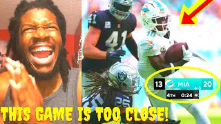 DOLPHINS VS RAIDERS REACTION 2023 LAS VEGAS RAIDERS VS MIAMI DOLPHINS HIGHLIGHTS REACTION 2023 [upl. by Atsylak]