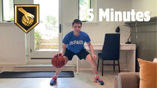 5 Minute Ball Handling Workout At Home [upl. by Yelnek]