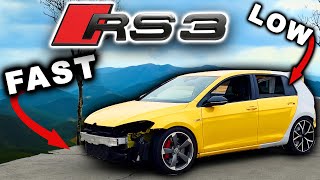 Building the Ultimate Golf R RS3 Engine Mods amp Air Ride [upl. by Oetam656]