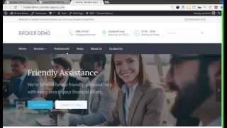 How to install and setup the Broker WordPress Theme [upl. by Ayisan]