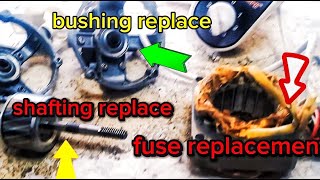 SHAFTING BUSHING THERMAL FUSE REPLACEMENT HANABISHI ELECTRIC FAN  REPAIR tutorial [upl. by Xenophon712]