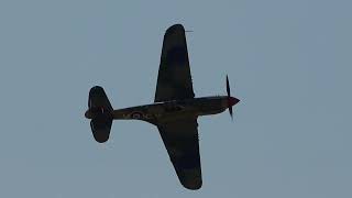 Curtiss Kittyhawk P40E VHKTY Display Flown by Paul Bennet at the Mildura Airshow 2024 [upl. by Nelleoj]