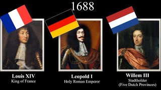 Rulers of FranceGermanyNetherlands every year 15192022 français deuschland nederlands [upl. by Ronnholm]