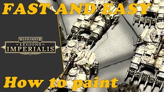 How to Paint Legions Imperialis Kratos Heavy Tank Squadron FAST and EASY [upl. by Buffo]