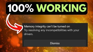 Memory Integrity Is Off Error in Windows 11 FIXED [upl. by Gunthar]