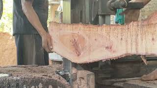 Proses bikin Engsel Stelsel Mahoni sawmill india thailand russia brazil [upl. by Anahsahs]