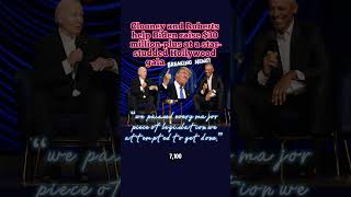 Clooney and Roberts Help Biden Raise 30 MillionPlus at StarStudded Hollywood Gala Biden [upl. by Winnah]