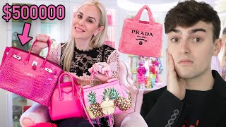 Reacting To A Real Housewives Closet Tour why must it be so pink [upl. by Yendahc]