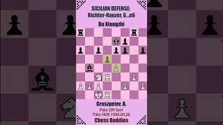 SICILIAN DEFENSE RichterRauzer 🔴 Groszpeter A vs Bu Xiangzhi  Paks HUN 19990926 [upl. by Mudenihc]