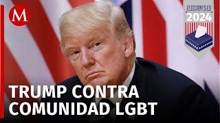 Donald Trump critica a la comunidad LGBT y a Kamala Harris en mitin de Atlanta [upl. by Sinai]