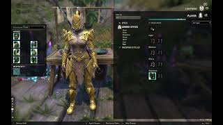 Aldmeri Eagle Knight Armor Pack Full View ESO [upl. by Eshman]