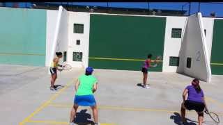 Racquetball 2014 Beach Bash One Wall Laurie Doubles [upl. by Nirrok658]