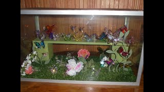 Swarovski crystal figurine collection over 840 figurines introducing crystal butterfly aquarium [upl. by Gnad]