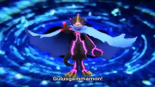 Digimon Ghost Game  Gammamon Dark Evolve to Gulus Gammamon [upl. by Nairahcaz]