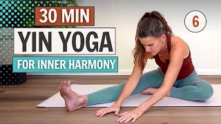 Inner Harmony  Day 6  The 30 Day Yin Yoga Challenge [upl. by Delaney680]