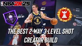 NEW NBA 2K25 The Best 2Way 3Level Shot Creator Build And Badges In The Game [upl. by Boak]