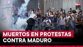 Crisis en Venezuela al menos 6 fallecidos dejan hasta el momento protestas contra Nicolás Maduro [upl. by Sundin]