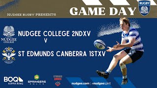 2024 Nudgee College 2nd XV v St Edmunds Canberra 1st XV [upl. by Sirron705]