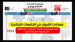 افضل التخصصات الجامعية 2024 مع معدل القبول الخاص بها [upl. by Nabala]