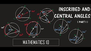 Inscribed Angles and Central Angles Part 1 of 2  MATHEMATICS 10 [upl. by Llertnod]