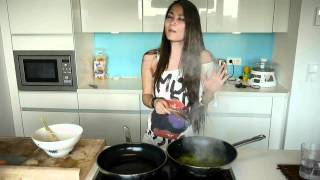 Tasty Spinach With Scrambled Eggs  Funny cooking [upl. by Medardas251]