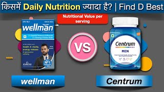 Wellman vs Centrum Men Daily Multivitamin Review  Find D Best [upl. by Ecinnaj540]