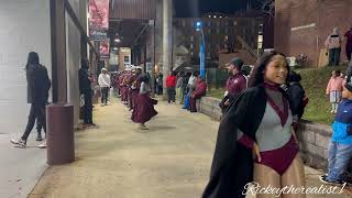 NCCU Marching Band 2024  Senior Night March In  NCCU Vs HU [upl. by Annaul]