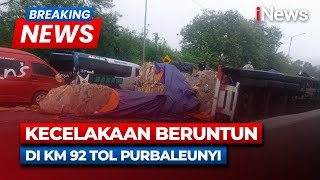 🔴BREAKING NEWS  Kecelakaan Beruntun di KM 92 Tol Purbaleunyi  Senin 11 November 2024 [upl. by Cleveland]