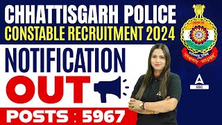 Chhattisgarh Police Constable Recruitment 202324  CG Police Bharti Syllabus Eligibility Details [upl. by Shawna]