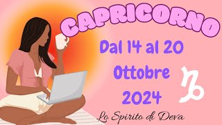 Capricorno ♑️14  20 Ottobre ‘24 previsionisettimanali tarocchiinterattivi oroscopocapricorno [upl. by Eiramasil650]