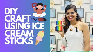 Ice Cream Stick Diy Creative Craft Ideas [upl. by Oliviero]