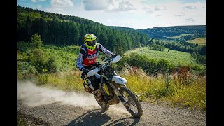 Ryedale 2 day Rally  day 1 special test Husqvarna 701 enduro [upl. by Venetis]